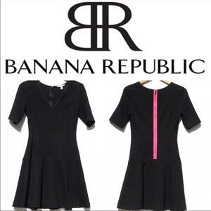 Banana Republic Textured Black Dress